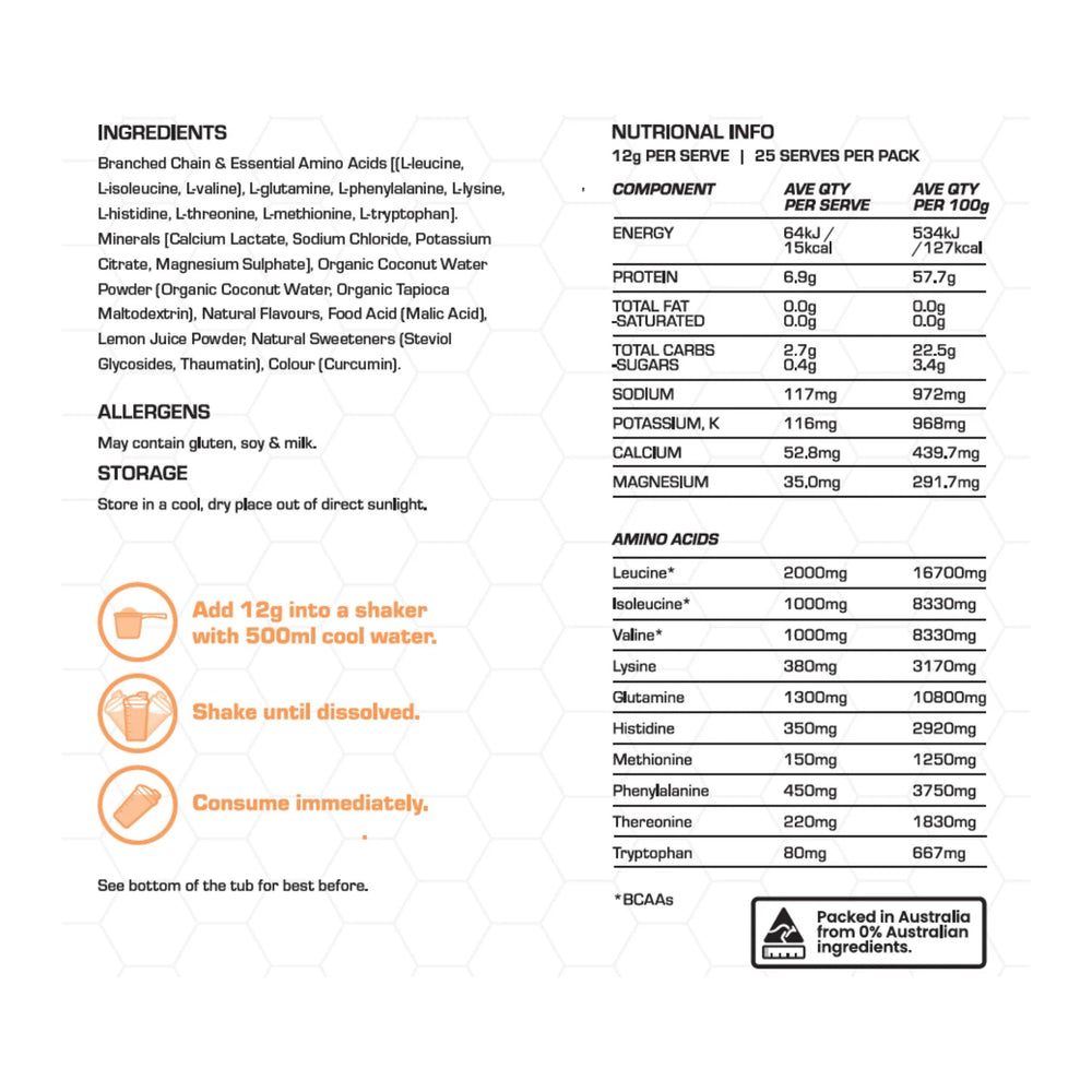 Ultimate EAA+ Electrolytes - Peach Lemonade
